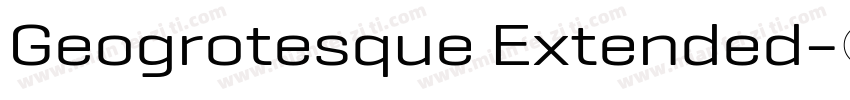 Geogrotesque Extended字体转换